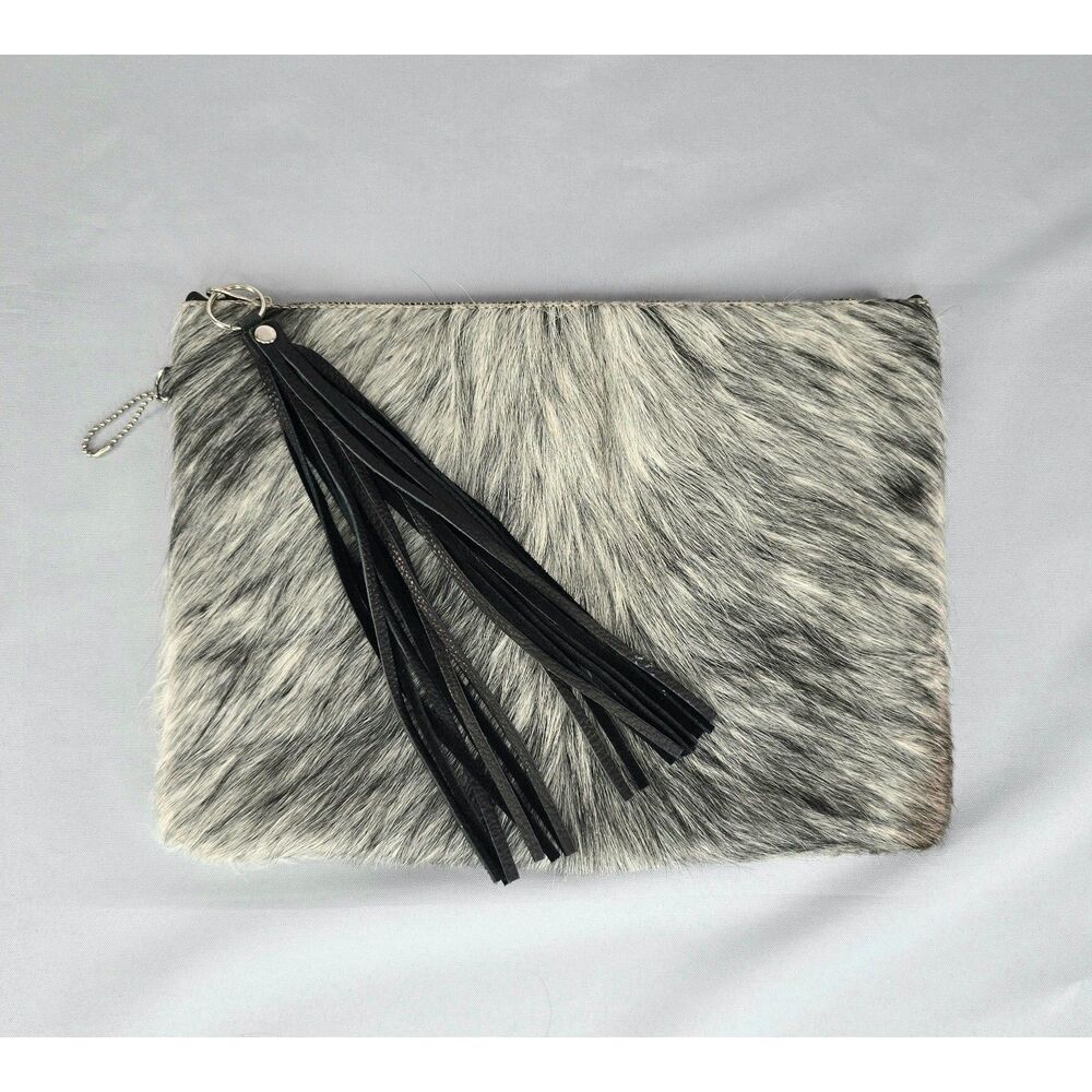 Premium Leather Seam Reap Lennox Derby Clutch Purse Handbag Made‎ in USA
